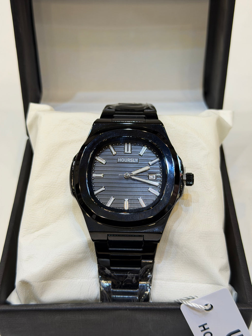 Hoursley Black Edition Square Dial