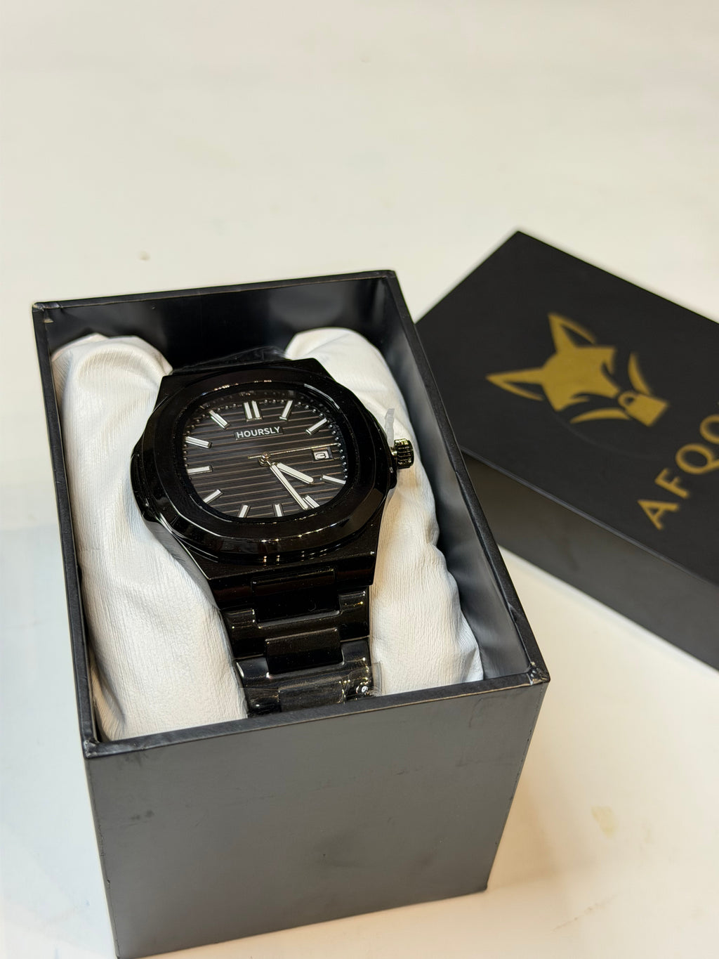 Hoursley Black Edition Square Dial
