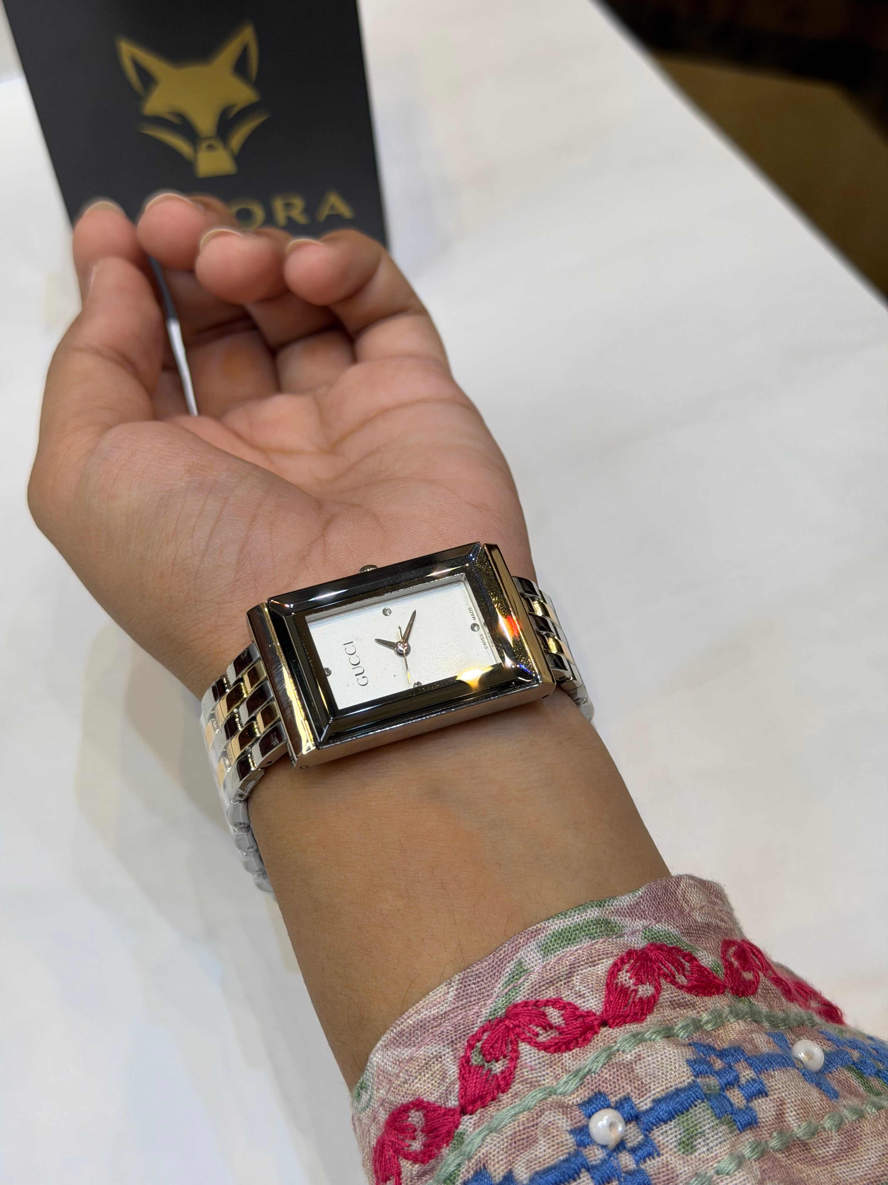 Gucci Square Dial Dress Watch